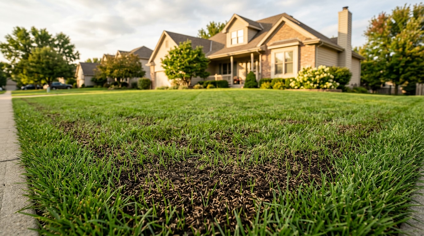 Thick, healthy lawn after professional lawn seeding services in Maize, KS