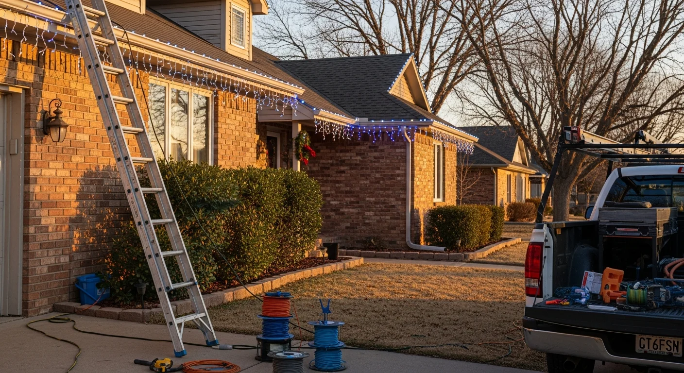 Holiday light installation and seasonal decorating