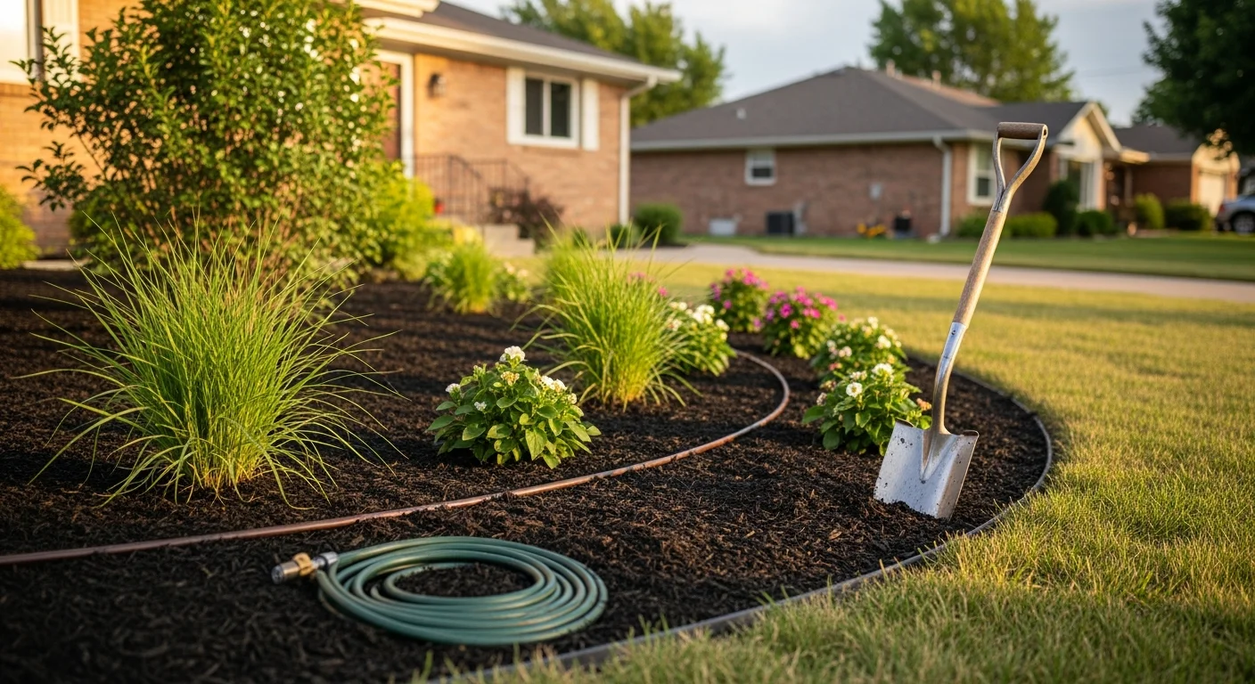 Landscape construction and maintenance work